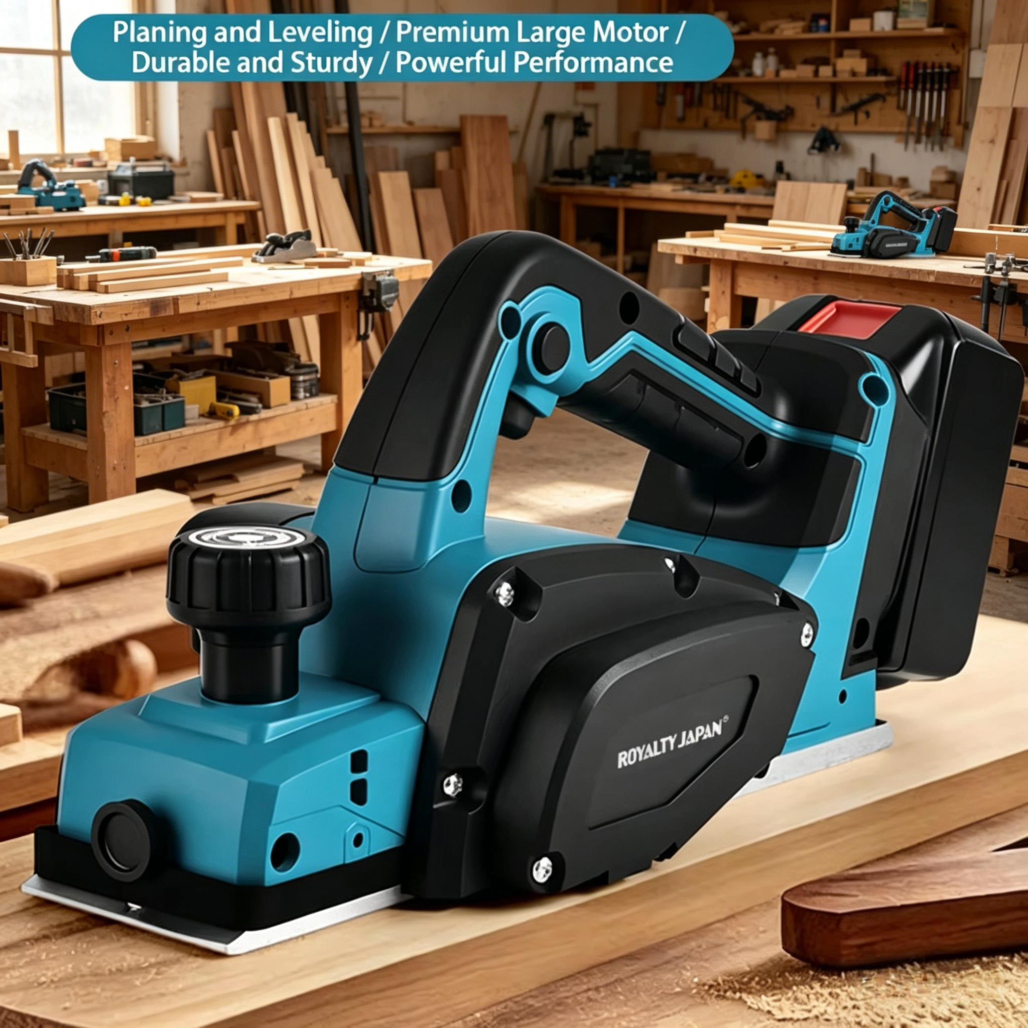 21V コードレス電気カンナリチウム木工ツール木材フライス彫刻スロッティングトリミング用