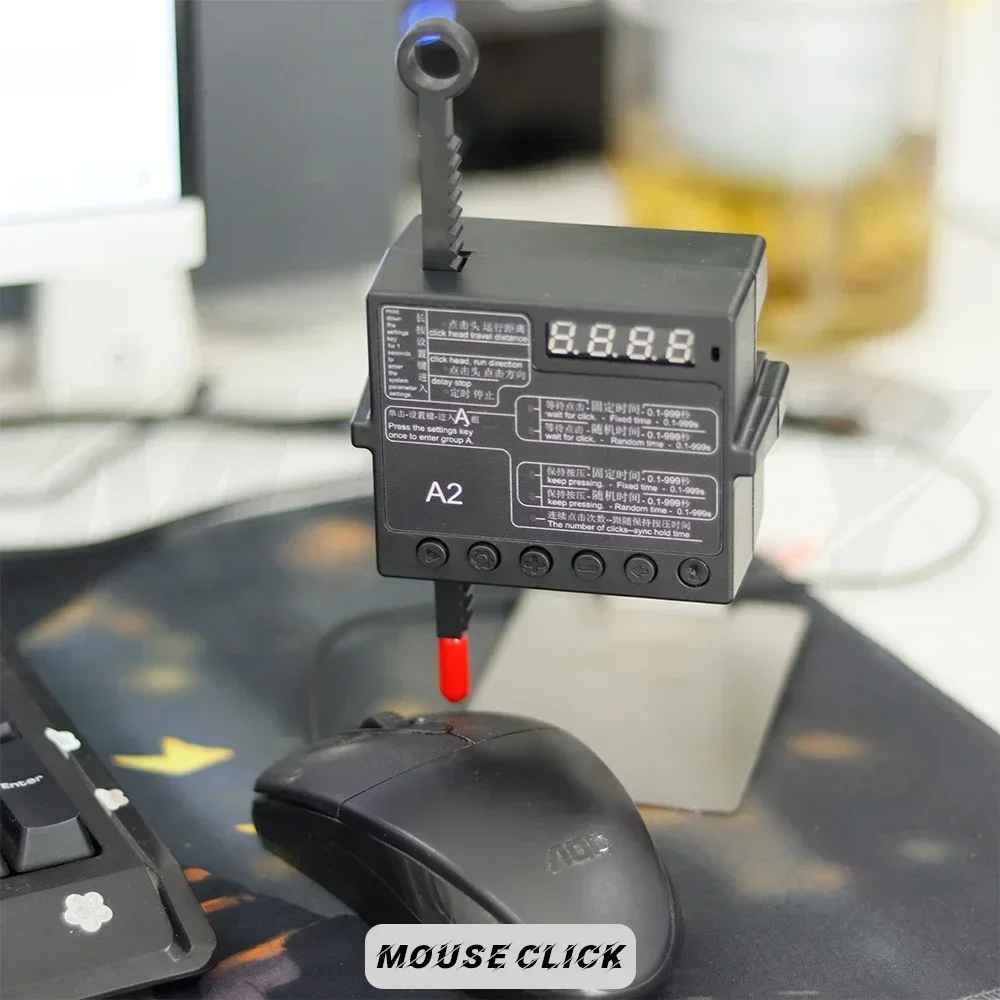 コンピュータキーボード用物理クリッカー自動クリックランダム一時的にゲームを離れるオフライン防止マウスムーバー自動クリックツール