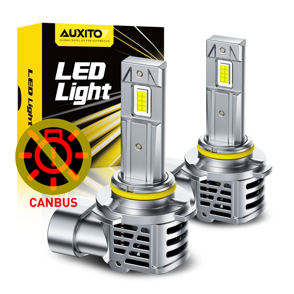 AUXITO 2 個 9005 HB3 9006 HB4 LED ライト Canbus 6500K ヘッドライト電球ミニサイズデザインワイヤレス車のランプ CSP ホワイト 30000LM