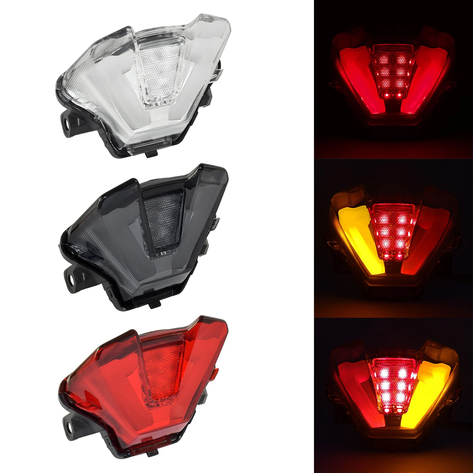 WAASE ヤマハ MT07 MT-07 2021 2022 2023 2024 E マーク LED 統合ウインカーテールライトリアテールブレーキ停止ターンシグナルライト