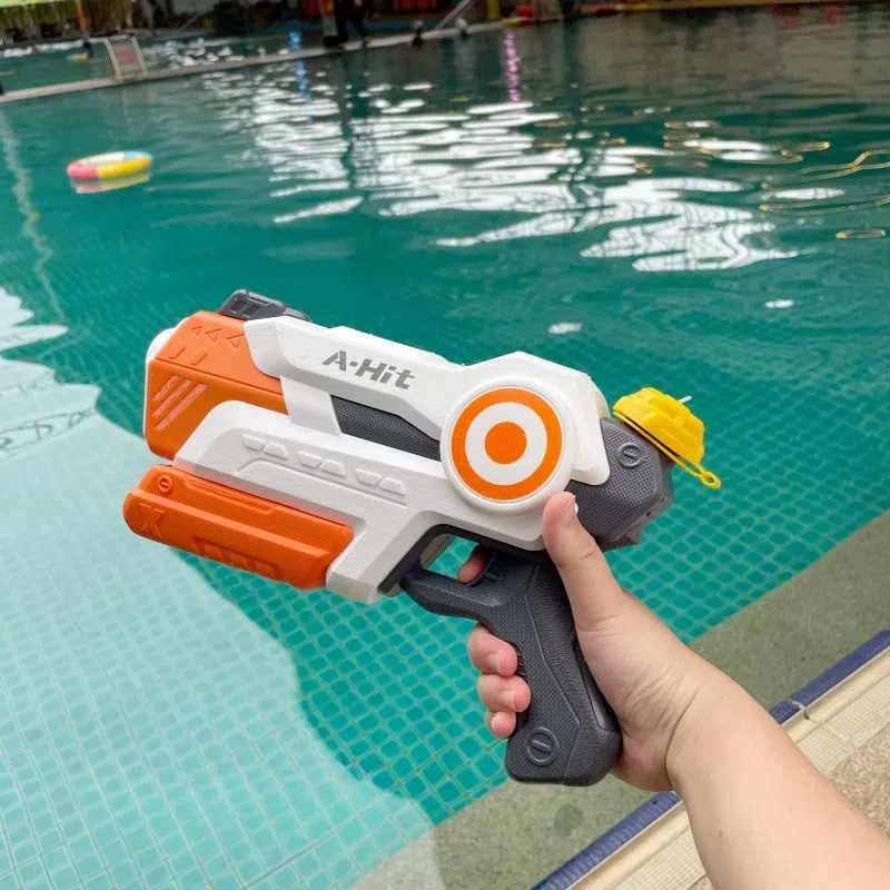 子供大人向けの夏用水鉄砲、4つのスプレーモードを備えた高圧噴出おもちゃ、大容量