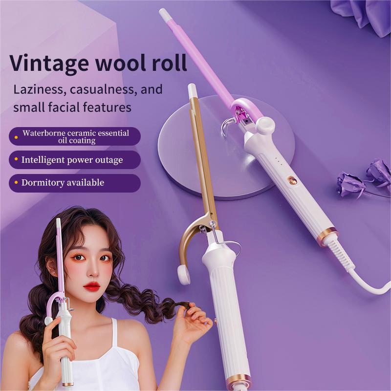 Euro-standard 0.35-inch Curling Iron, PTC Fast Heating, Constant Temperature Hair Protection, for Curly Hair Styling