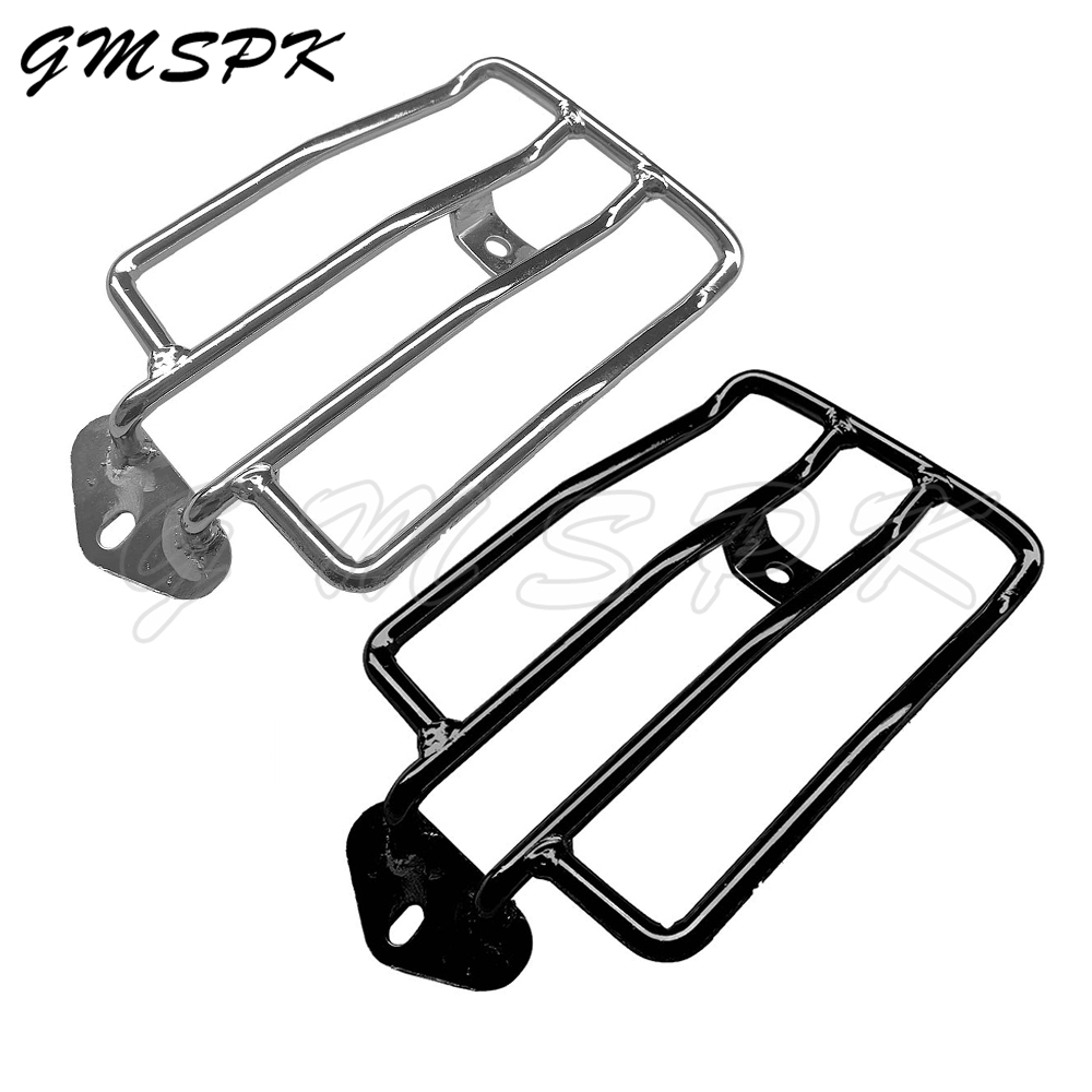 オートバイリアソロシート荷物ラックサポート棚ハーレースポーツスターアイアン XL 883 1200 XL883 XL1200 2004-2019 に適合
