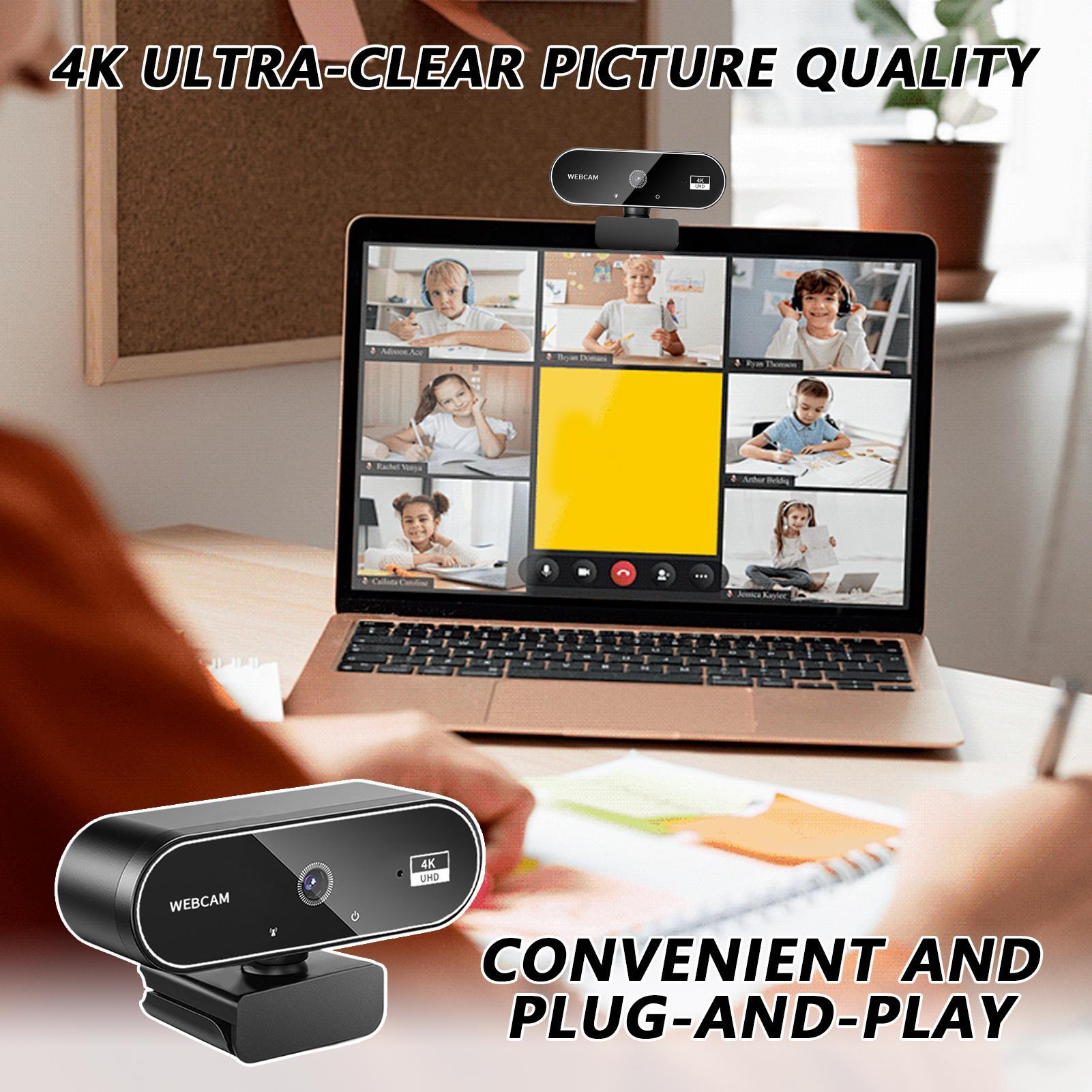 4k ウェブカメラ Pc 用オートフォーカスストリーミング Web カム 4k HD ワイヤレスモニタービジネス通話会議ラップトップデスクトップゲーム会議用