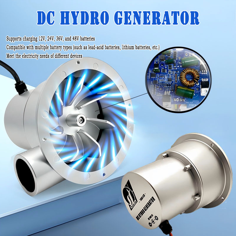 油圧発電機 100 ワット 300 ワット 18 V 36 V 水タービン屋外家庭用水力発電機 DC 永久磁石ブラシレス