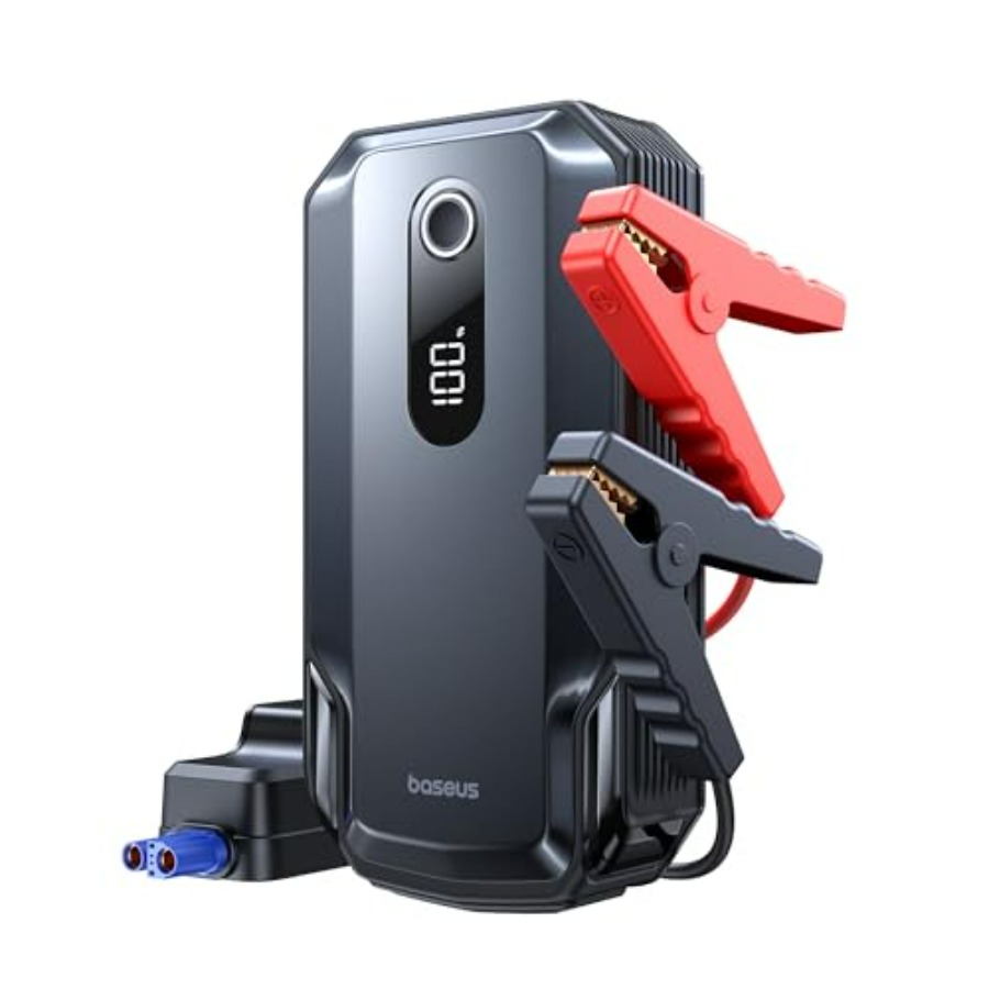 8000A ジャンプスターター 20000mAh ポータブルジャンプスターターバッテリーパック 12V カーバッテリー 5 in 1 ジャンプスターター 30W 高速充電および L
