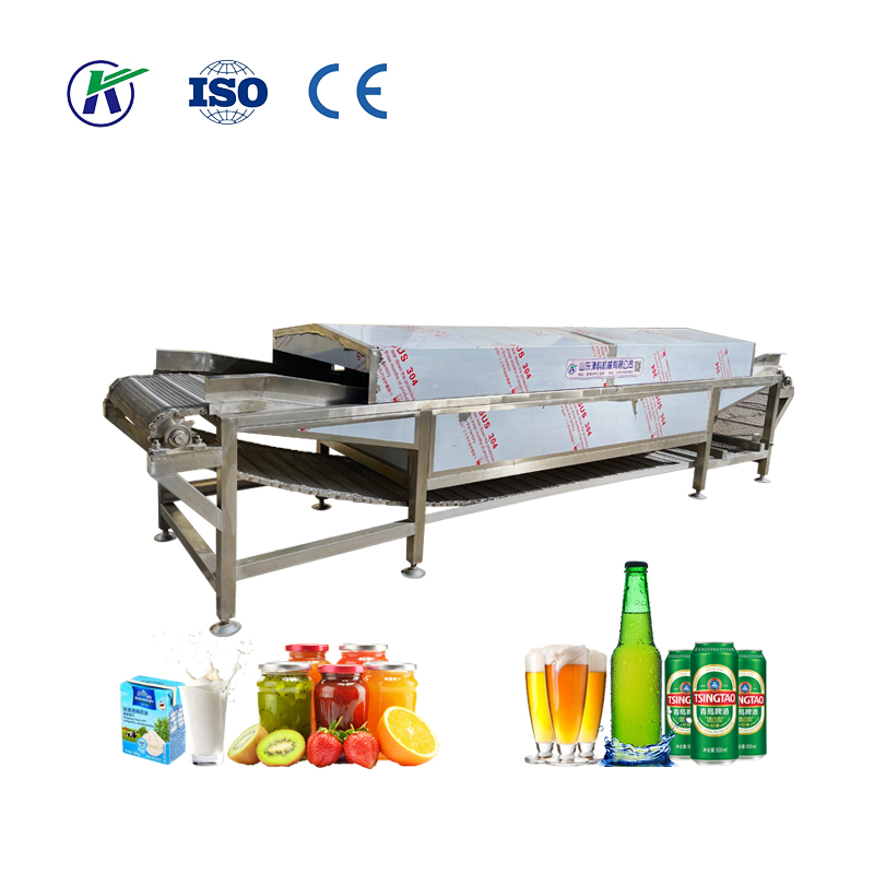 Professional Small Tunnel Pasteurizer Machine for Restaurant Use Steam Type Food Pasteurization Device for Beer Natural Juice