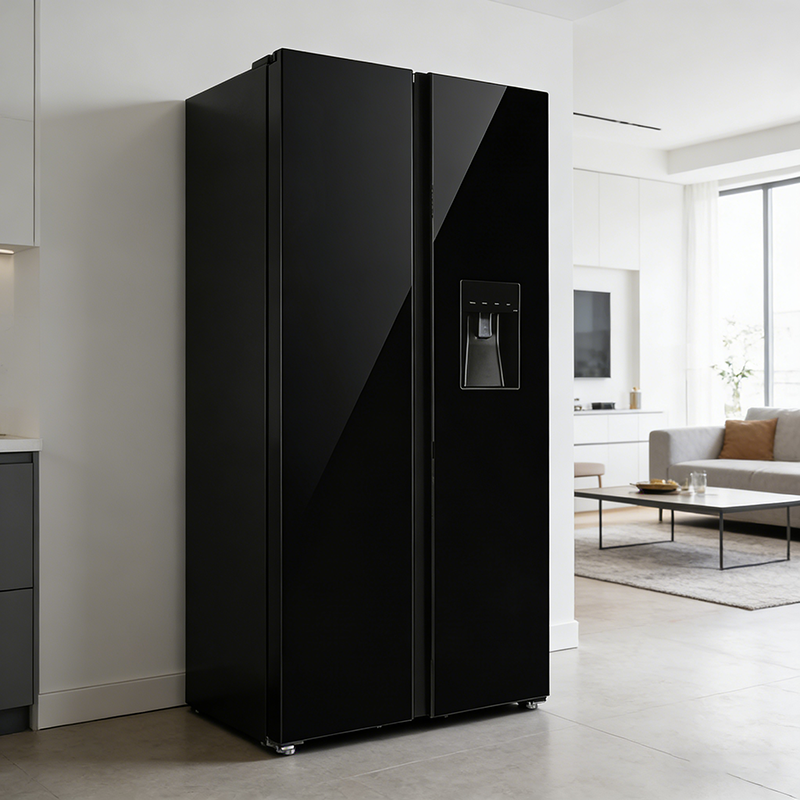 電気家庭用ホテル用ステンレス鋼冷蔵庫高品質 530L サイドバイサイドポータブル両開きドアフロストフリー低