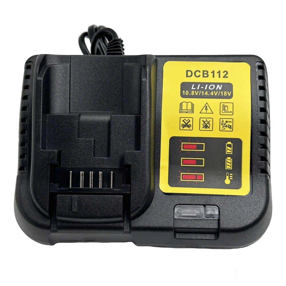 DCB112 バッテリー充電器 Dewalt 10.8V 12V 14.4V 18V 20V DCB206 DCB205 DCB204 DCB203 DCB120、DCB107 DCB115 DCB105 (バッテリーなし)