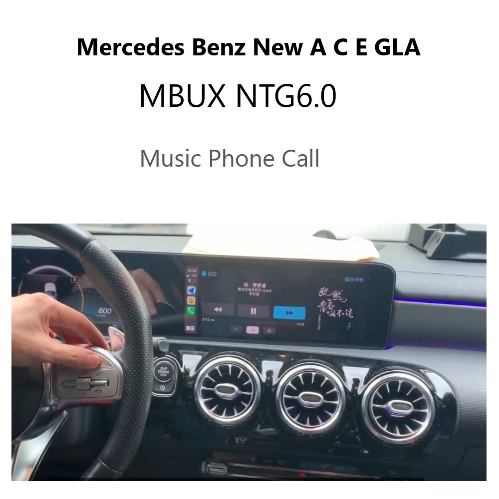 iManAuto ワイヤレス Apple CarPlay インターフェース Android 自動フルスクリーン メルセデスベンツ A W177 GLA CLA GLB MBUX NTG6.0 タッチ付き