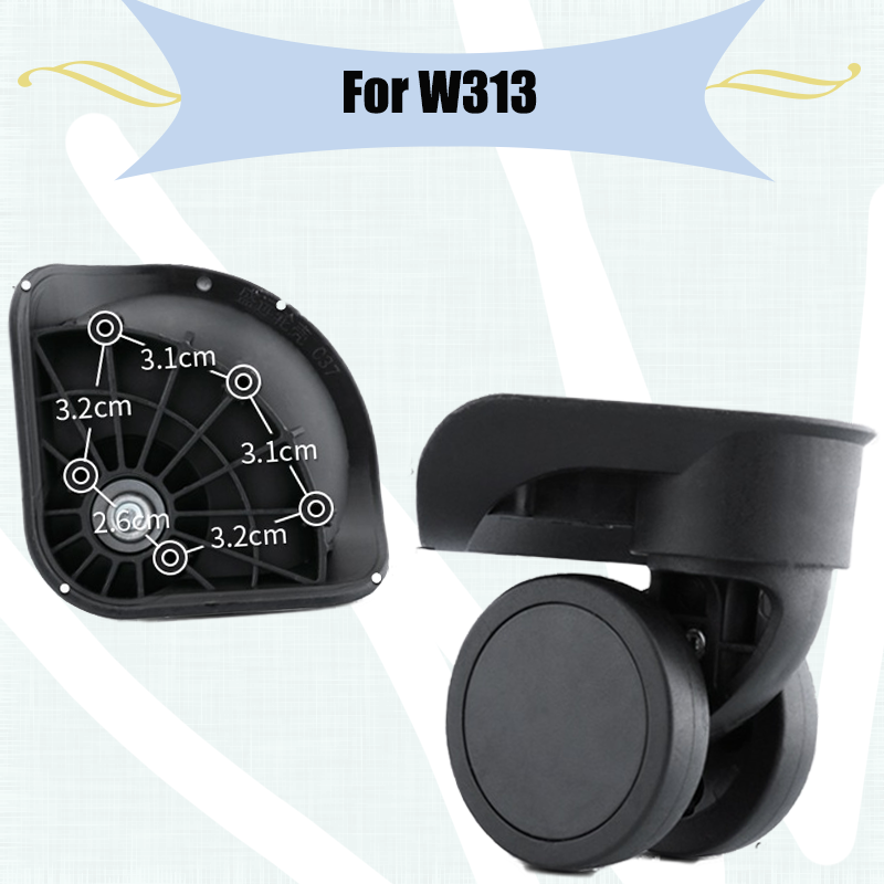 W313用超静かな衝撃吸収荷物ホイールスムーズローリングトラベルアクセサリー荷物ホイールの交換に適しています