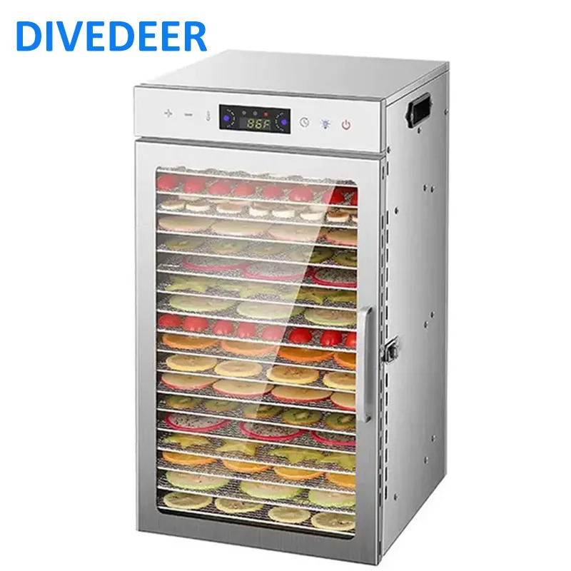 DIVEDEER 6-18 層タッチスクリーン食品乾燥機果物野菜茶ペットフード用