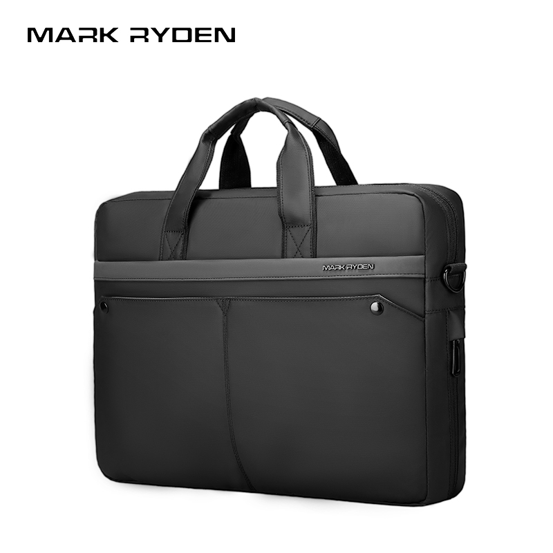 MARK RYDEN 多目的ノートパソコン ブリーフケース 撥水通勤バッグ トロリースリーブ付き