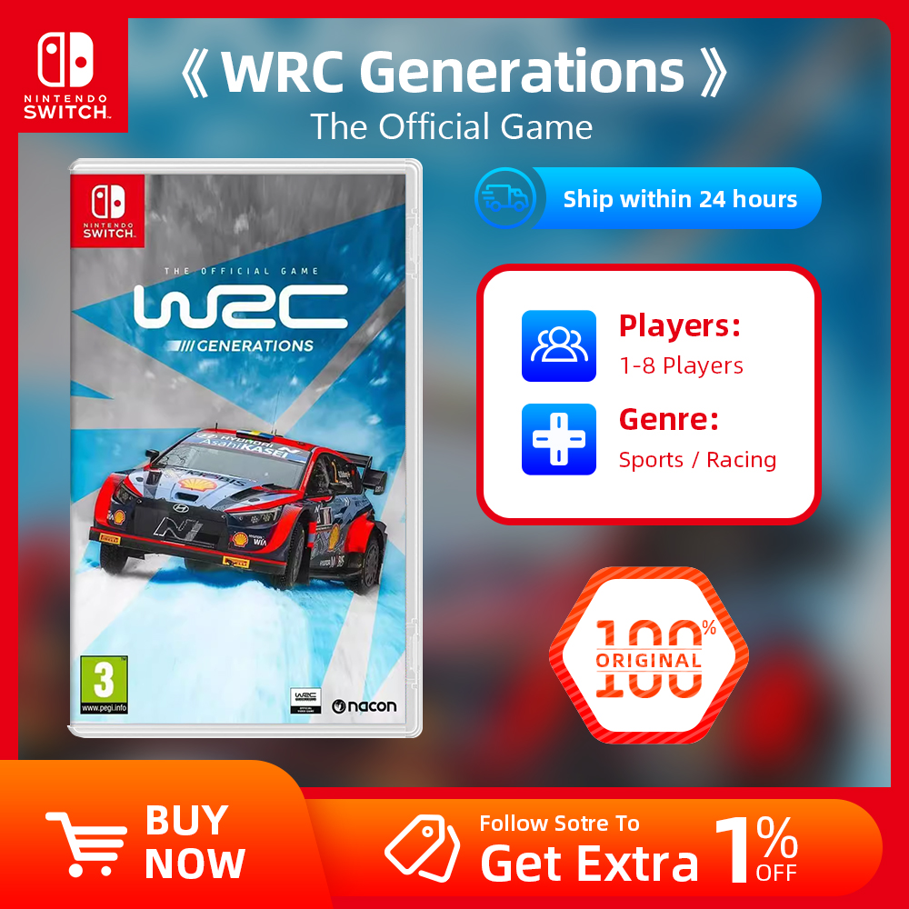 Nintendo Switch ゲーム セール - WRC ジェネレーションズ - 公式ゲーム - Switch OLED Lite 用ゲーム カートリッジ物理カード