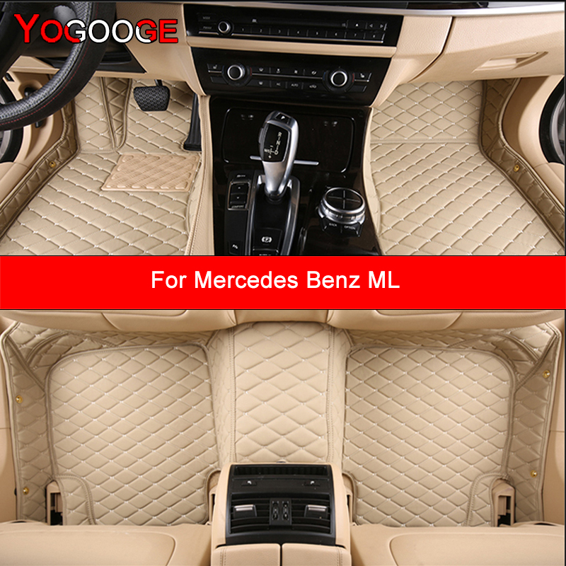 YOGOOGE カスタム車のフロアマットメルセデスベンツ ML W164 W166 自動車カーペットフットコシェ Accessorie