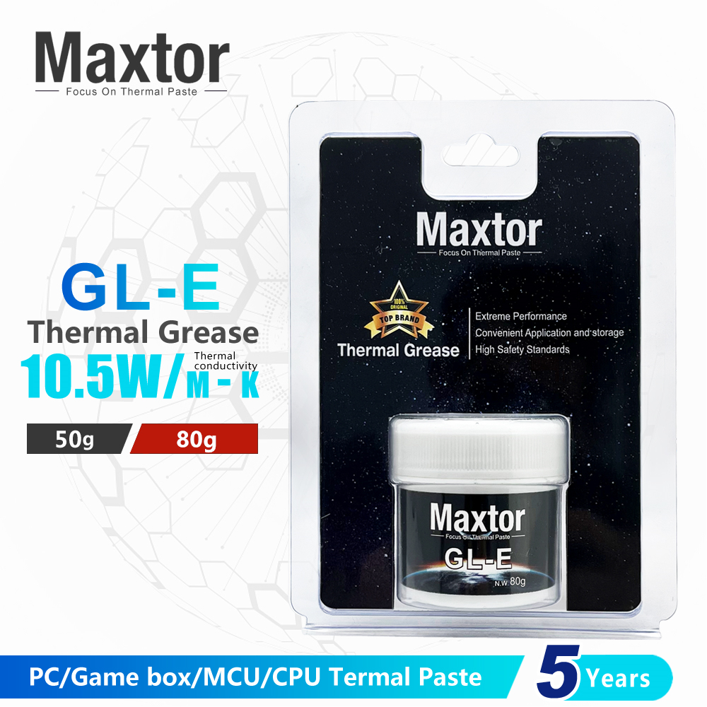 Maxtor GLE 10.5W/mK 高性能サーマル グリース コンパウンド ゲーム PC PS5 GPU CPU ヒートシンク冷却ペースト用