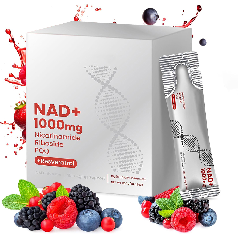 NAD サプリメント 1000mg、PQQ、レスベラトロール配合