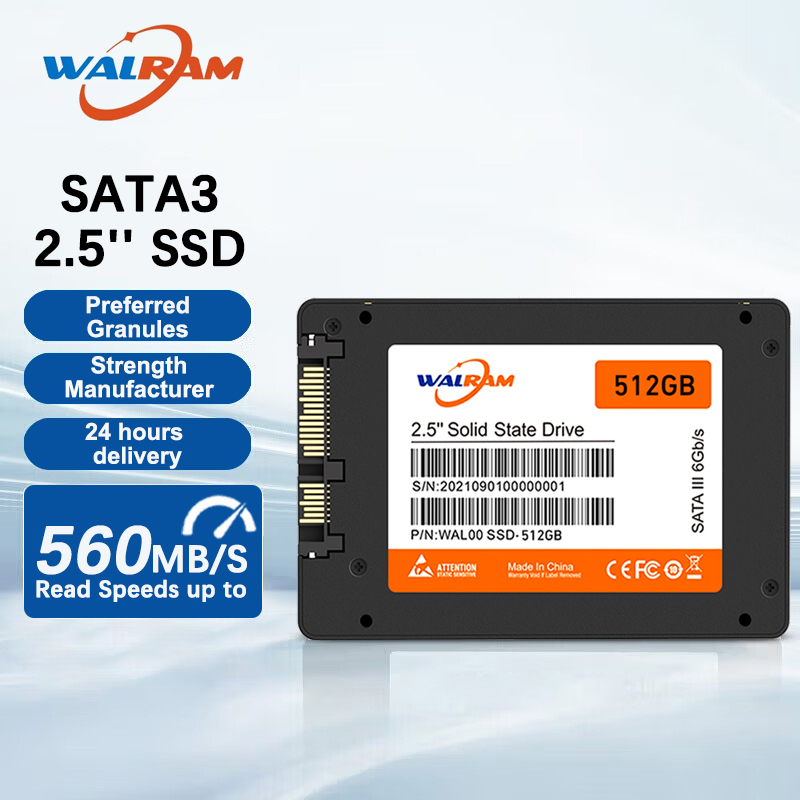 WALRAM 2.5 SATA 3 SSD 512 ギガバイト 128 ギガバイト 120 ギガバイト HDD ラップトップ内部 SATA3 SSD 1 テラバイトソリッドステートドライブ 240 ギガバイト 256 ギガバイトハードディスクデスクトップ PC