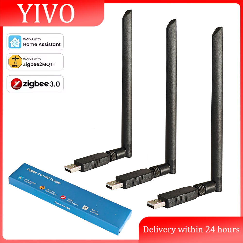 Zigbee 3.0 USB ドングル プラス ユニバーサル Zigbee ワイヤレス ゲートウェイ ハブ サポート ホーム アシスタント Zigbee2MQTT、Raspbian Ubuntu Macos