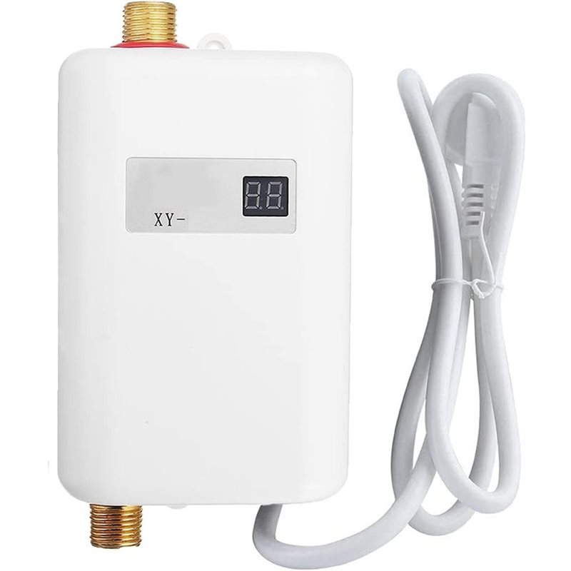 A83G-ミニ電気温水器、LCDディスプレイ付き3000Wインスタントタンクレス温水器、キッチン用米国プラグ