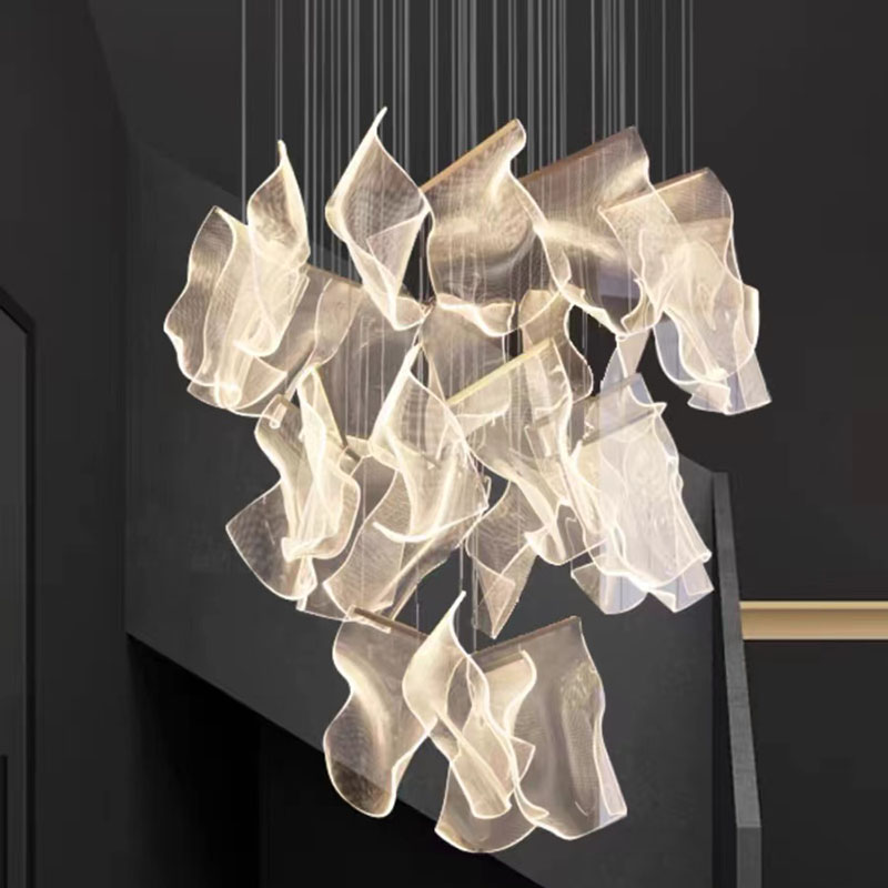 現代の家の装飾 LED ライトペンダントライトランプ forstaircase リビングルーム用シャンデリア吊り下げライト屋内照明