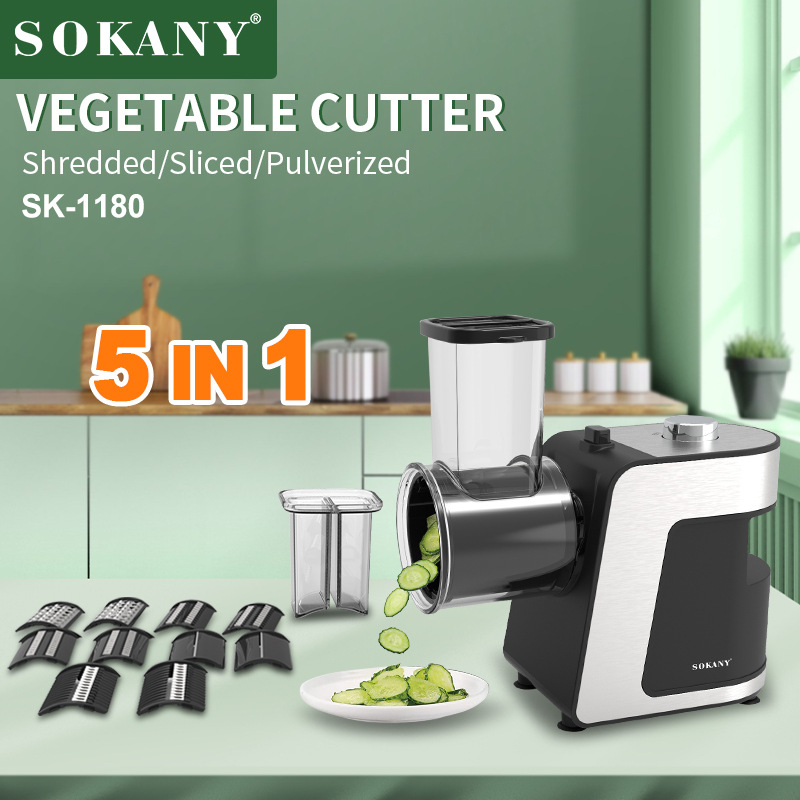 SOKANY1180 家庭用野菜カッター スライサー シュレッダー ニンジン ポテト キュウリ用 - 効率的な食品準備のためのキッチンツール