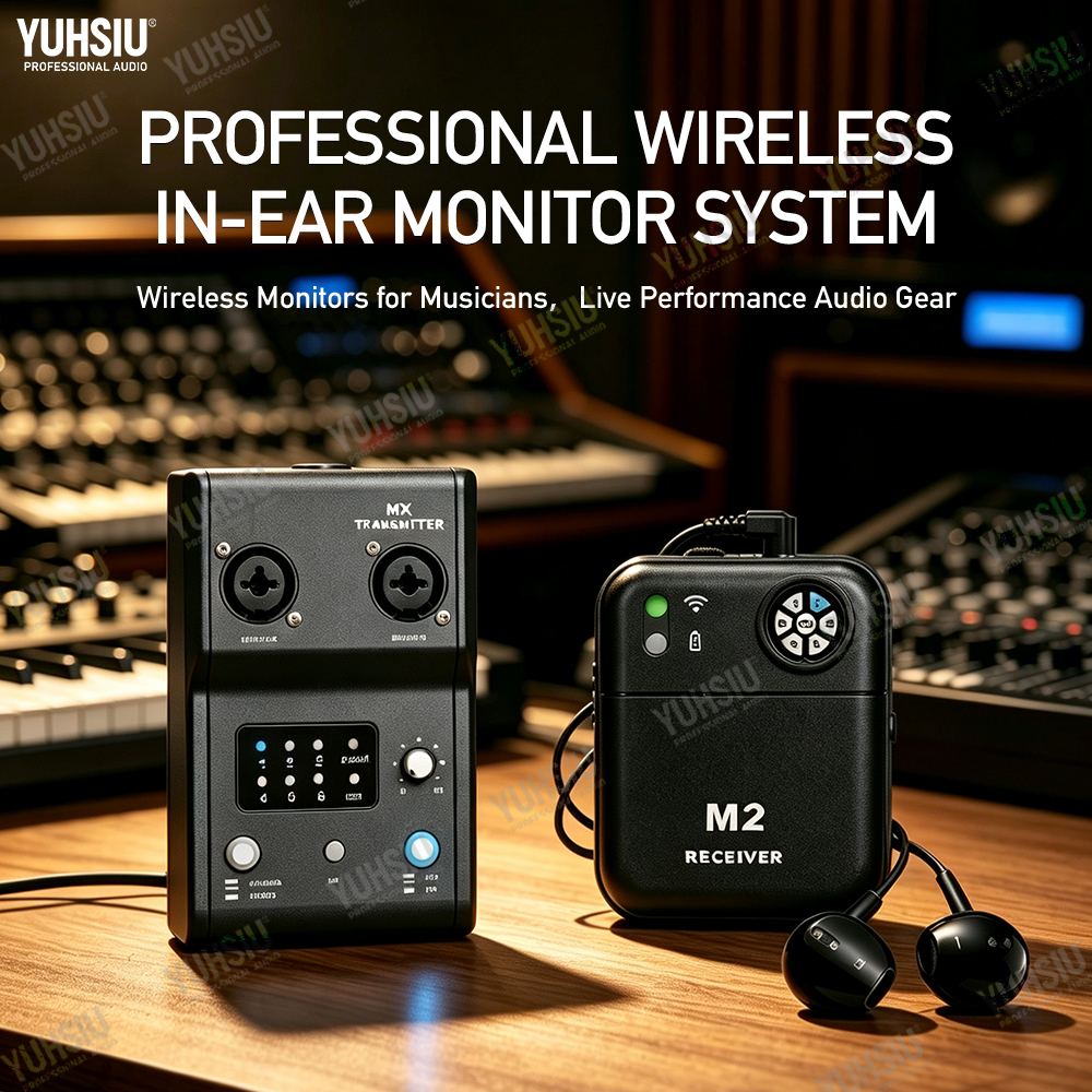 ワイヤレスインイヤーモニター 6 チャンネル調整可能な IEM ボディパックレシーバーステージイヤーリターンモニター歌手ギターベースバンドプレーヤー用