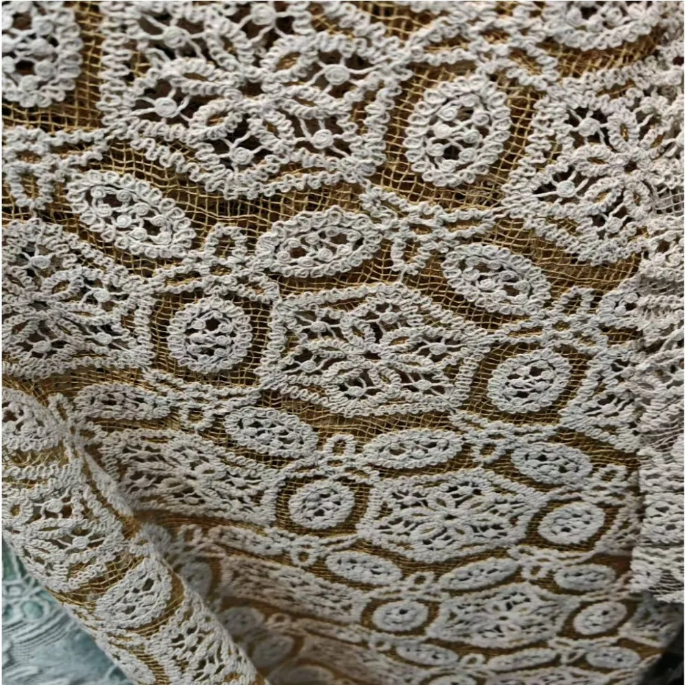 レース中空綿糸レース新しい刺繍アクセサリースカート衣類レトロアメリカ卸売完全水溶性レース