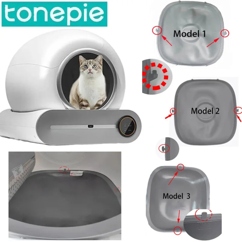 自動猫トイレビン底カプセル Tonepie Ti Pro シリコンパッド猫砂パッドゴミ収集バッグアクセサリー