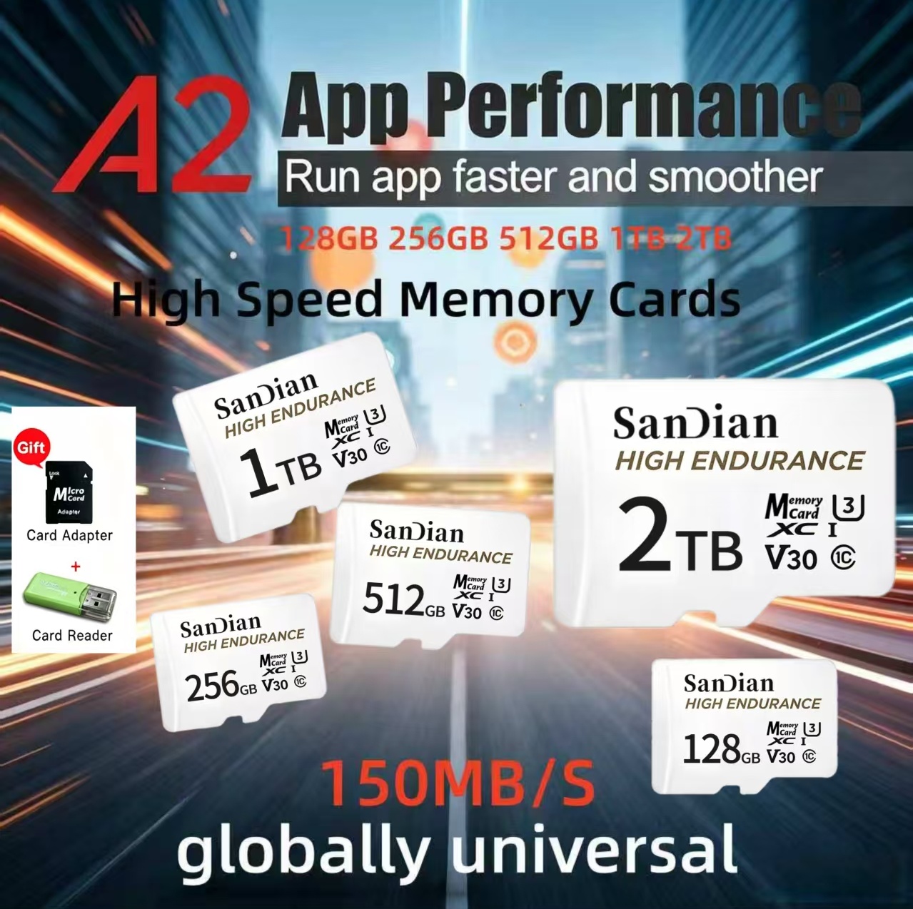 【ブランド+】Class10 メモリーカード C10 UHS-I 100MB/s TF/SDカード トランスフラッシュSD 256GB 128GB EVO+ ミニSDカード 1G グレードA2 オリジナル