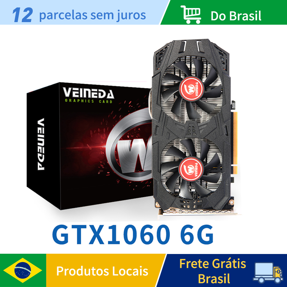 VEINEDA GTX 1060 6GB グラフィックカード 1506MHz 192ビット GDDR5 GTX1060 ビデオカード リフレッシュカード 1050ti gtx960 4GB