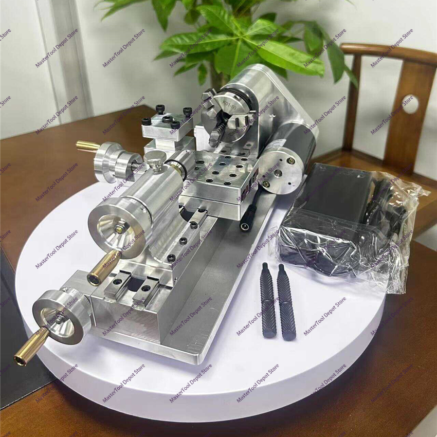 DIY ミニ旋盤多機能家庭用木工自家製小型旋盤ポータブルデスクトップマイクロ旋盤 110V-220V 100-2500r/分