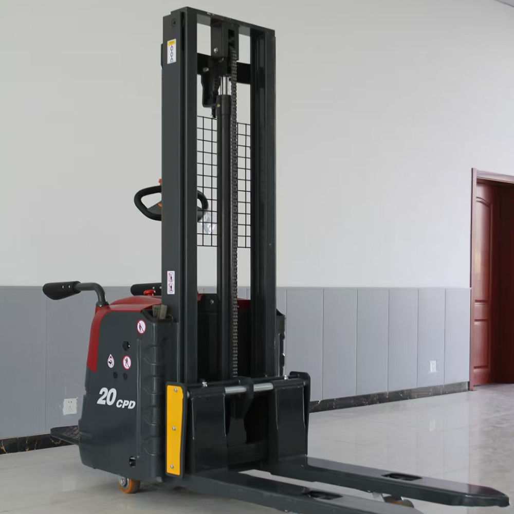 多機能 1.5Ton 2Ton 油圧リフティングトランシーバー倉庫マテリアルハンドリング用完全電動パレットスタッカー