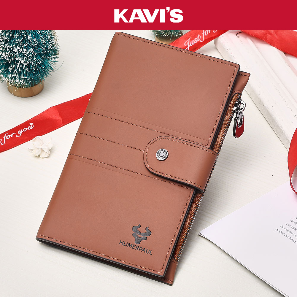 KAVI'S RFID パスポートウォレット 多機能本革トラベルドキュメントホルダー ペンスロット、カードスロット付き