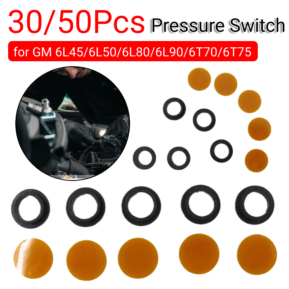 30/50 個のトランスミッション圧力スイッチ再構築キット GM 6L45/6L50/6L80/6L90/6T70/6T75 圧力スイッチ取り付けツールキット用