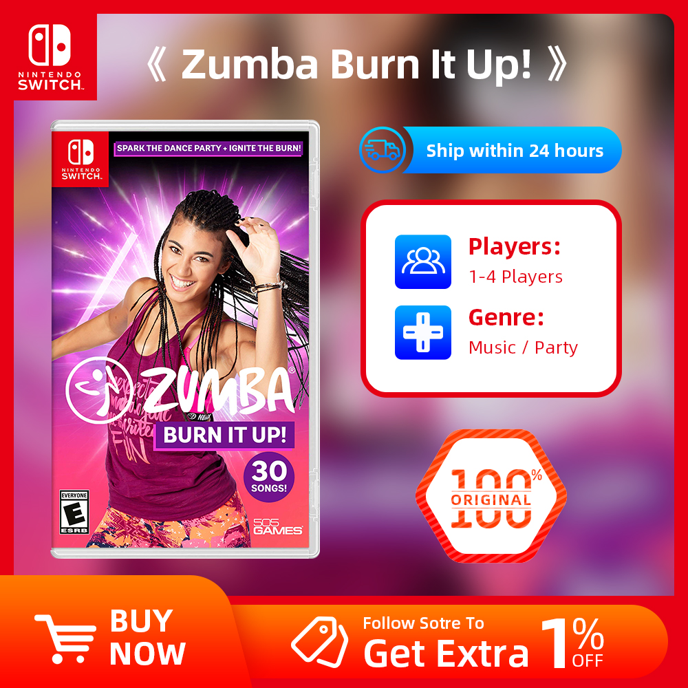 Nintendo Switch ゲーム - Zumba: Burn It Up - Nintendo Switch OLED Lite 物理ゲーム インク カートリッジ用