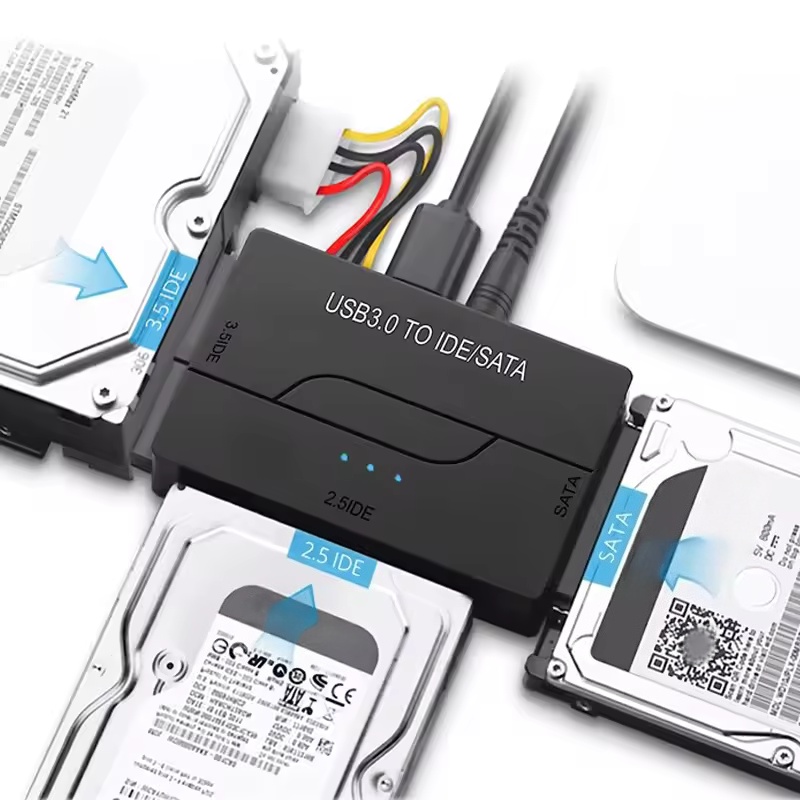 USB 3.0 - SATA/IDE アダプター IDE ハードドライブアダプター (ユニバーサル 2.5 インチ/3.5 インチ IDE および SATA 外付け HDD/SSD サポート 6TB)