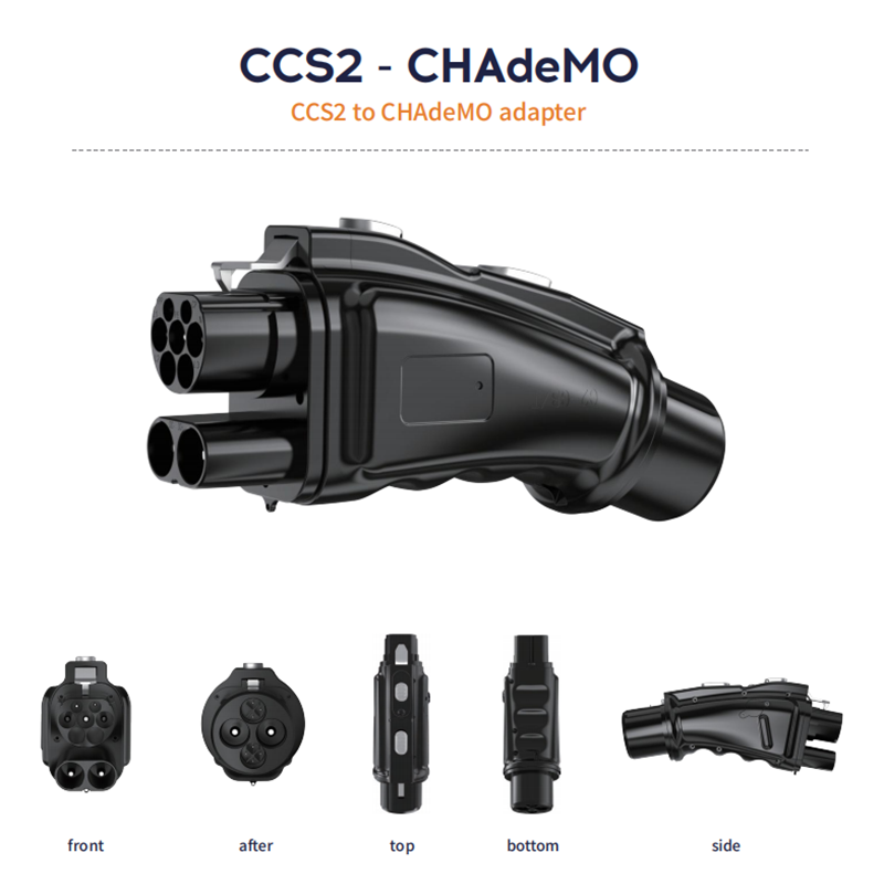 EV 充電器 CCS2 - CHAdeMO EV 変換アダプタ DC 250A 1000V 250KW CCS コンボ 2 - 日本の電気自動車充電アダプタ