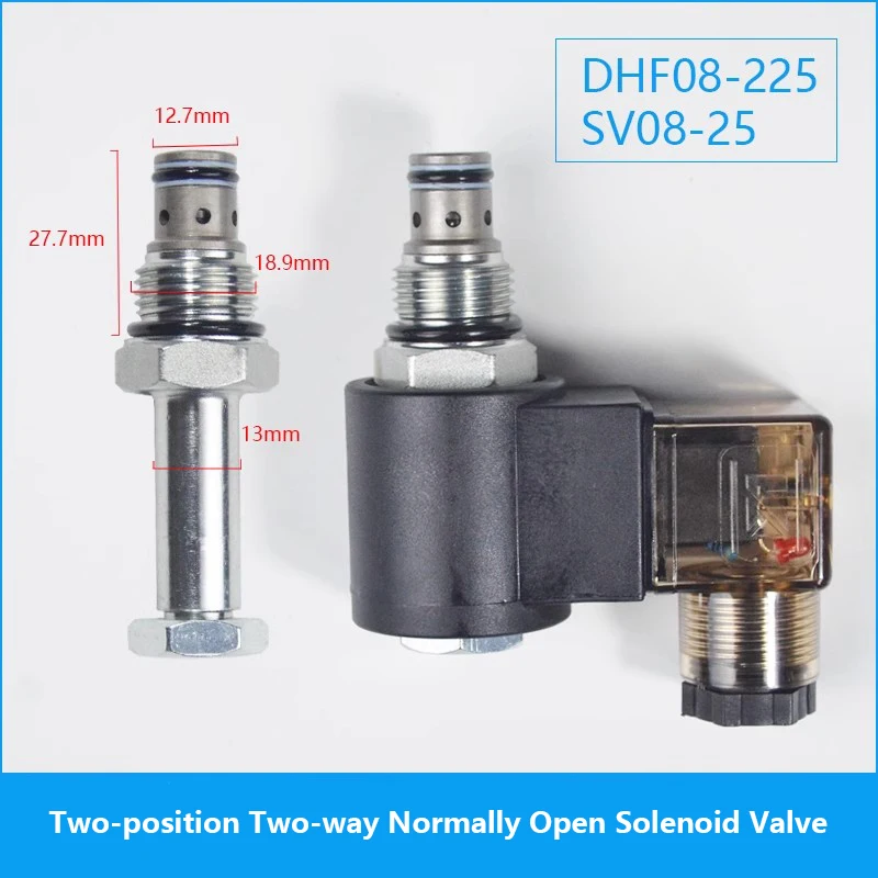 2 ポジション 2 ウェイ常開ねじ式油圧カートリッジ圧力維持電磁弁 DHF08-225 SV08-25 SV08-22 NOS
