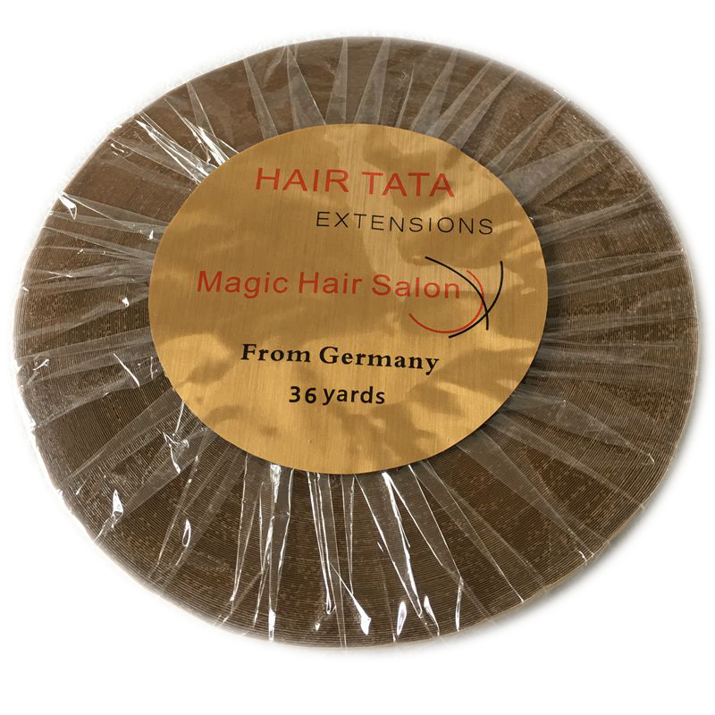 1 ロール 36 ヤード幅 1 センチメートル両面粘着ヘアエクステンションテープタタヘアエクステンションサポートテープテープヘアエクステンション