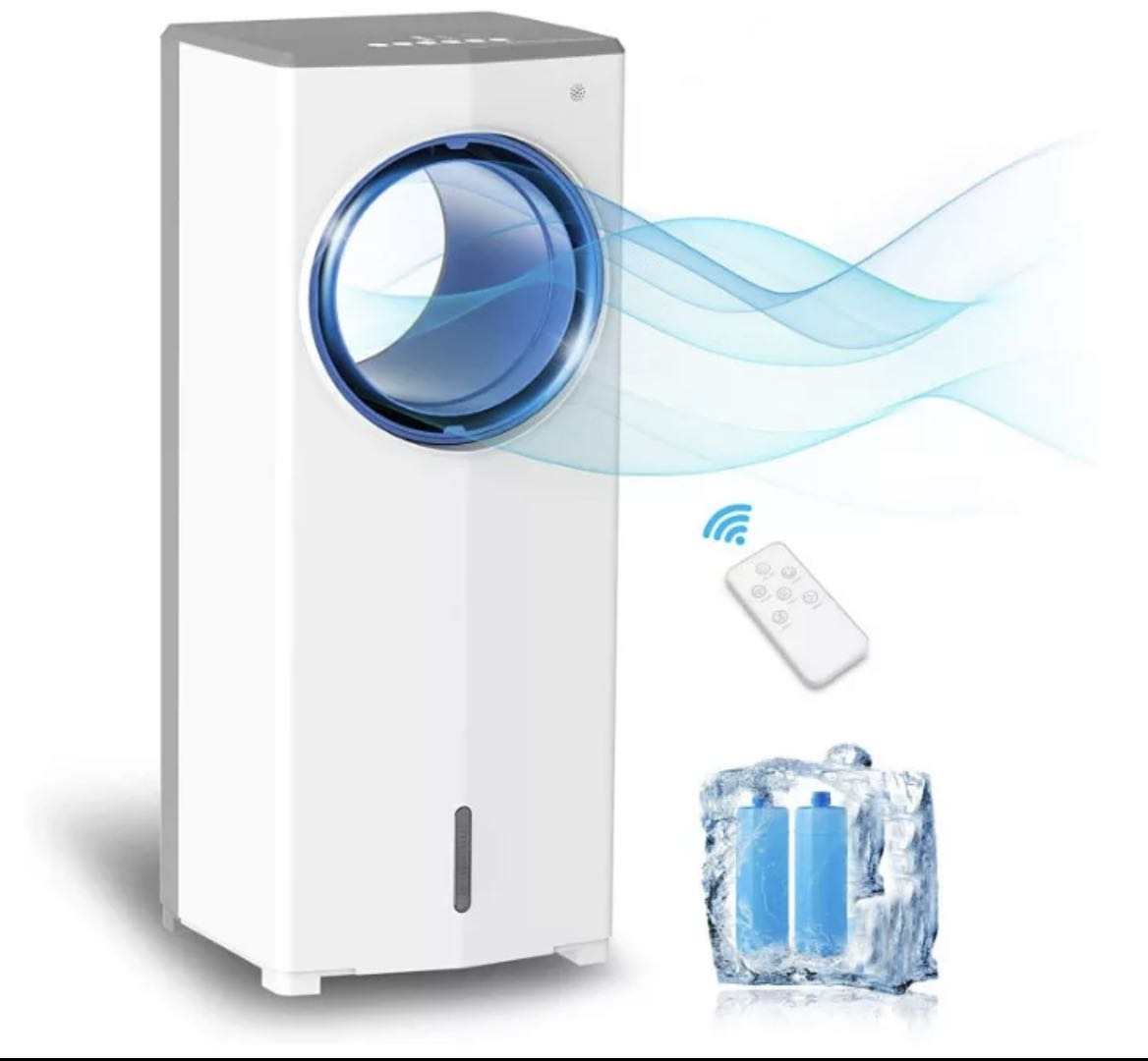 AC Electric 5L Large Air Conditioner Fan Free-Standing Mobile Air and Room Cooler