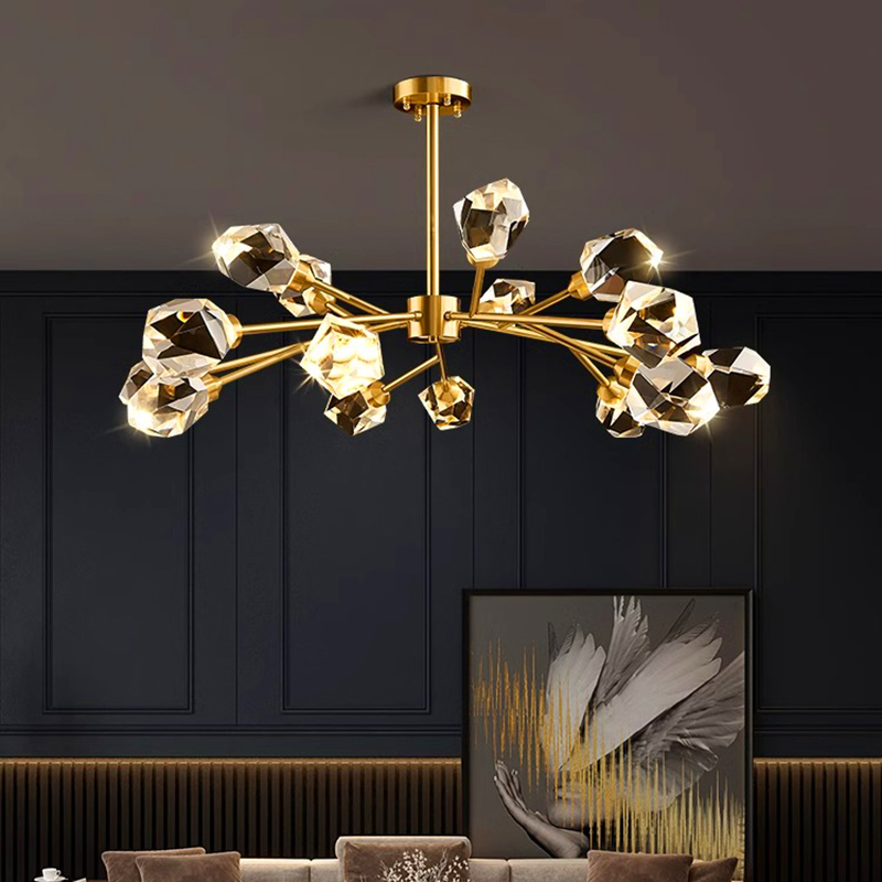 Home Decorationpendant Lights, Luxury Crystal Living Room Chandelier, Bedroom Pendant Lamp, Ceiling Light, Indoor Lighting