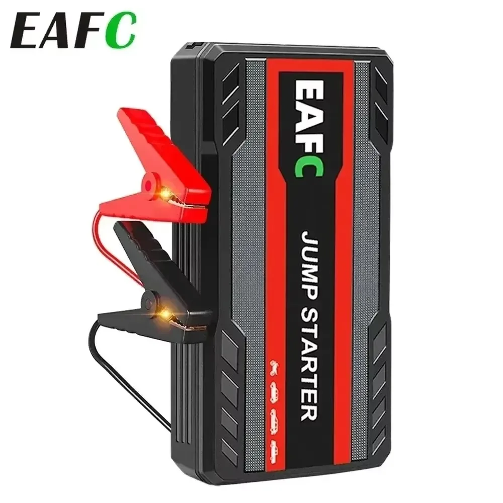 EAFC ミニ車のジャンプスターター電源銀行 600A 12V ポータブル車のスターターデバイス電源銀行バッテリー充電器緊急 LED 懐中電灯