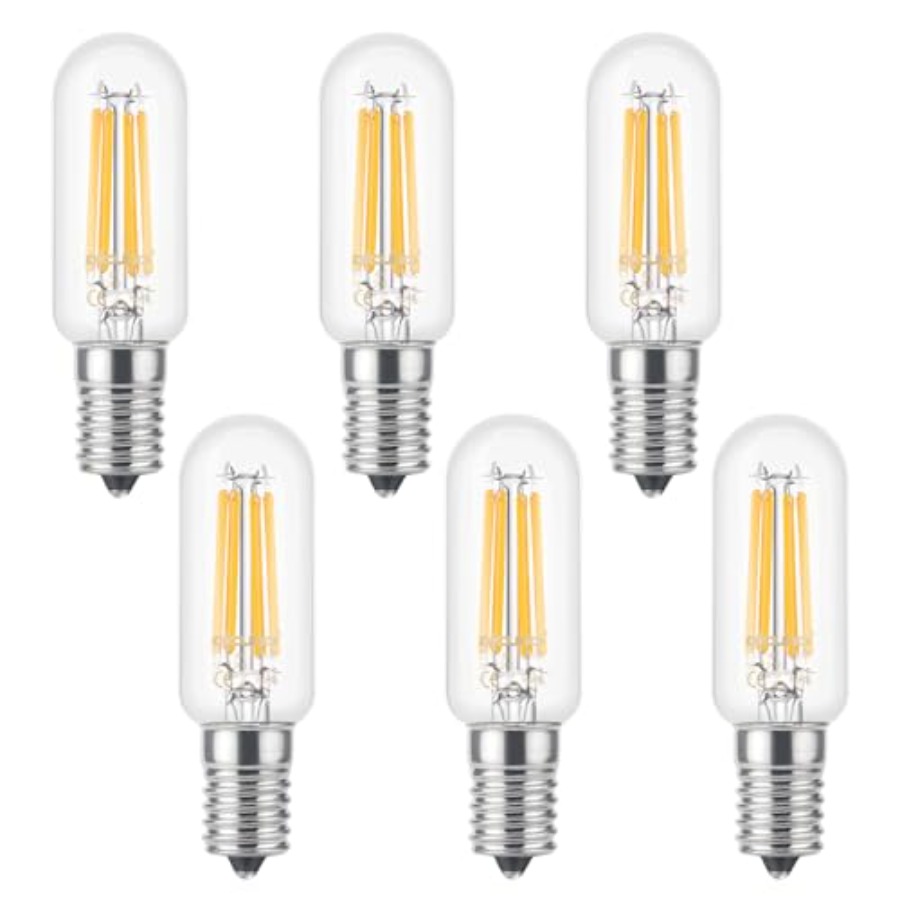 E17 LED 管状フィラメント電球、E17 中間ベース LED 直管電球、温白色 2700K、40W アプライアンスの出口用交換品