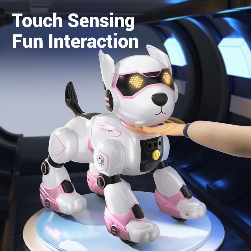 JJRC R27 スマート音声ロボット犬タッチセンシング楽しいインタラクティブ電子ペット早期教育歌うダンスおもちゃ子供のための幼児