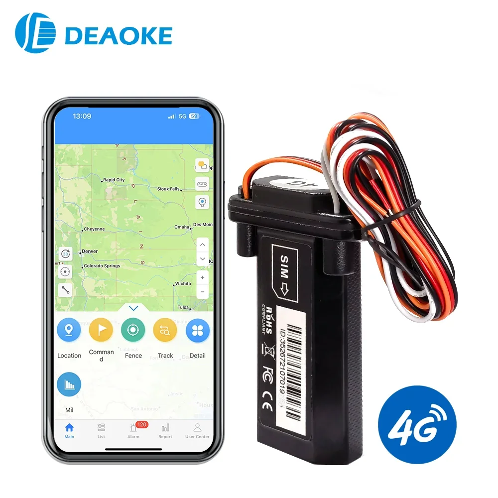DAGPS 4 グラムオートバイ車の Gps トラッカー T12 St901l 4 線式バージョン追跡装置高品質リアルタイム測位カットオフ燃料