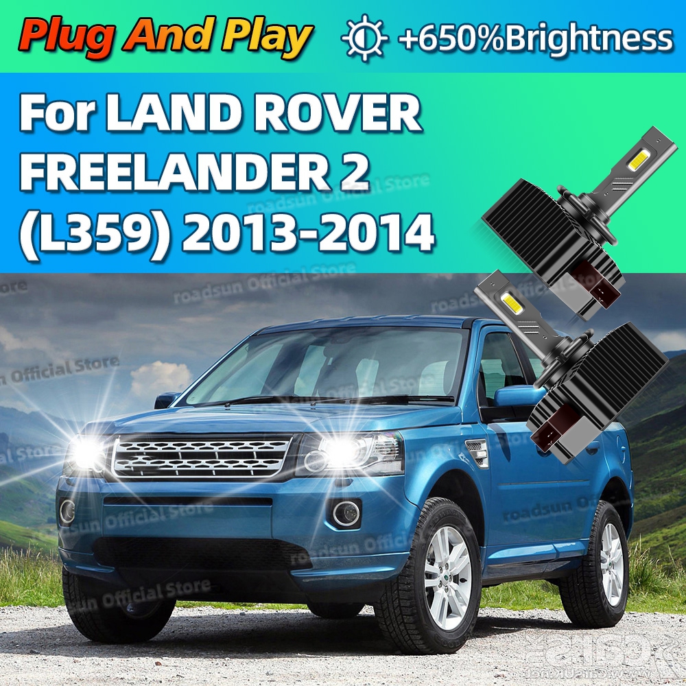 6000 18K LED ヘッドライト HID D3S ターボ車の電球 30000LM ランドローバーフリーランダー 2 L359 2013 2014 アップグレードプラグアンドプレイ