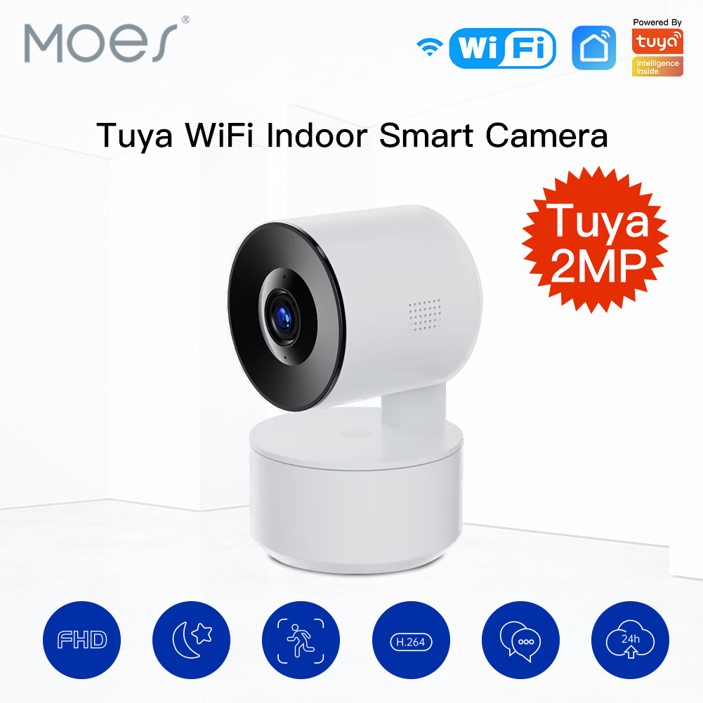 MOES Tuya PTZ WiFi IP カメラスマート自動追跡 1080P ワイヤレスセキュリティカメラ AI 人体検出リモコン