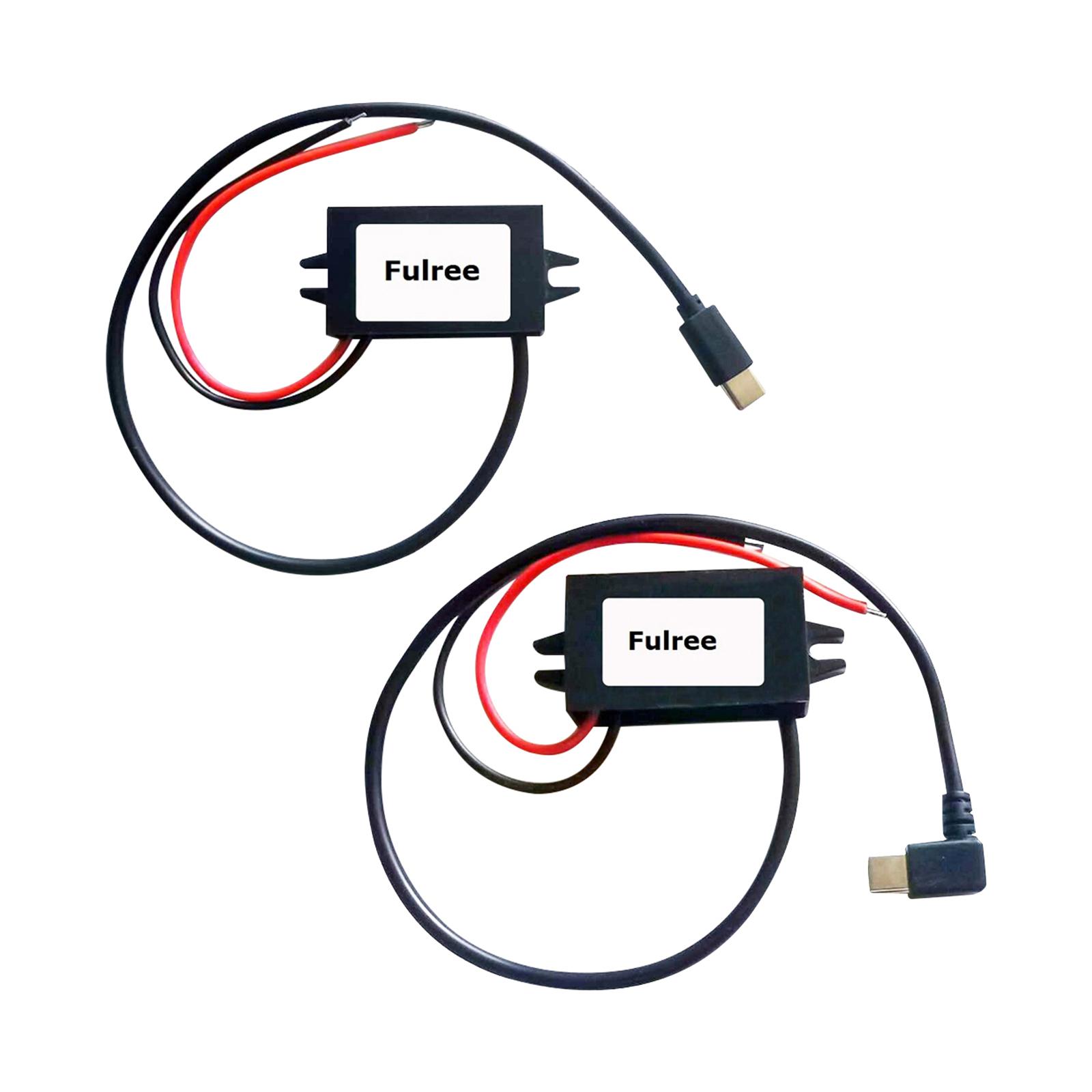 USB C出力付き12Vから5V 3Aコンバータ減電圧レギュレータIP68パワーコンバータDC-DCダウンモジュール携帯電話車用