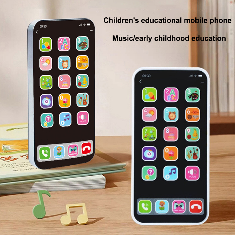新しい子供の知育玩具携帯電話シミュレーション音楽タッチスクリーン電話赤ちゃん英語幼児おもちゃ音声おもちゃ